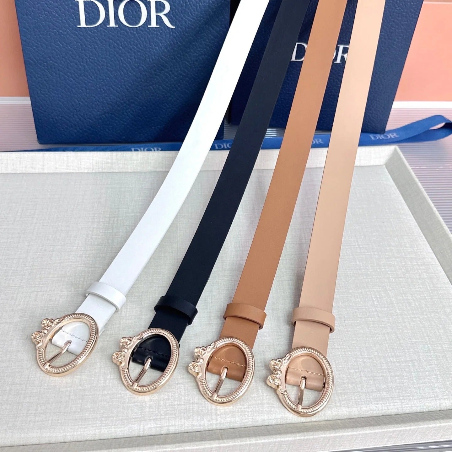 Dior Médaillon Belt 25mm Smooth Calfskin 209867