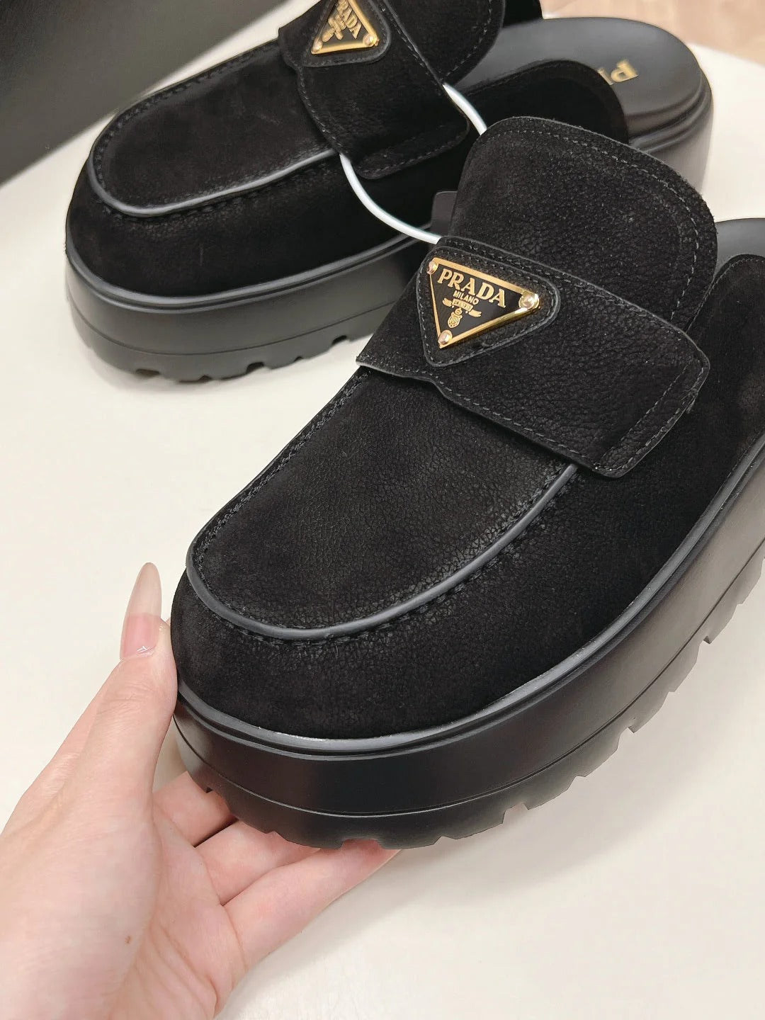 Prada 2026 Mule Grained Leather 847068