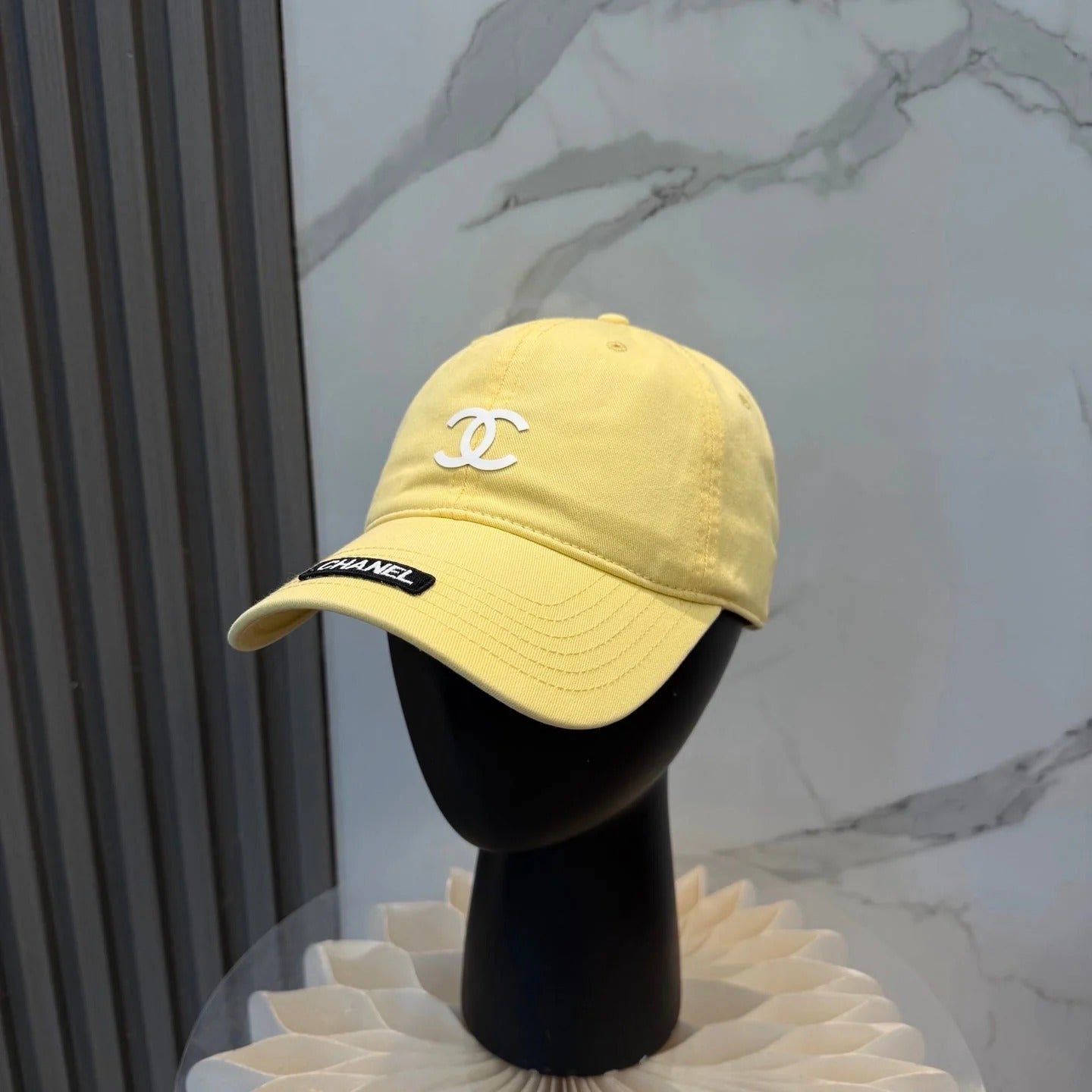 Chanel Logo Baseball Cap Cotton 323818
