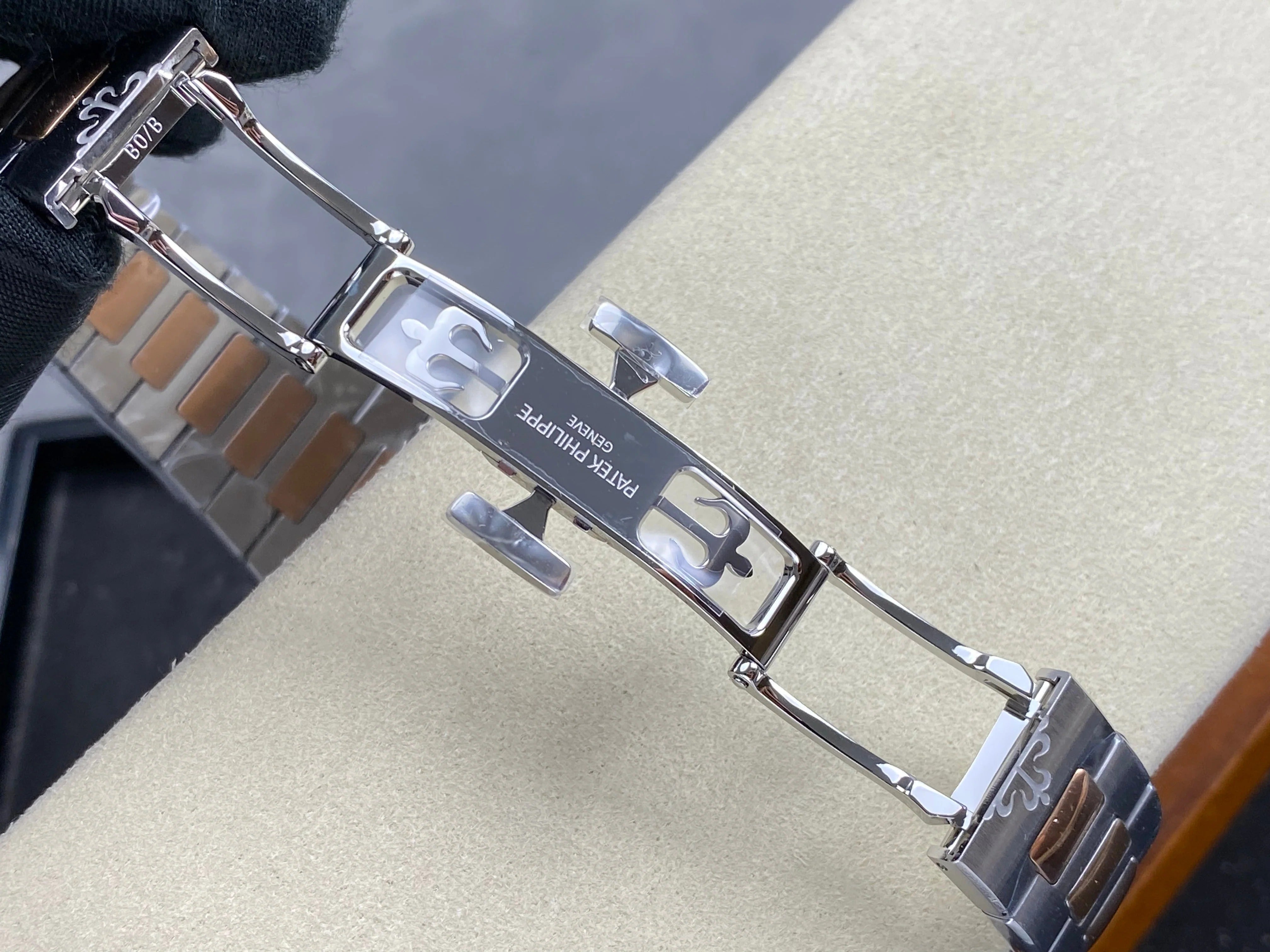 Patek Philippe Cubitus 45mm Blue Dial Steel/Rose Gold Case