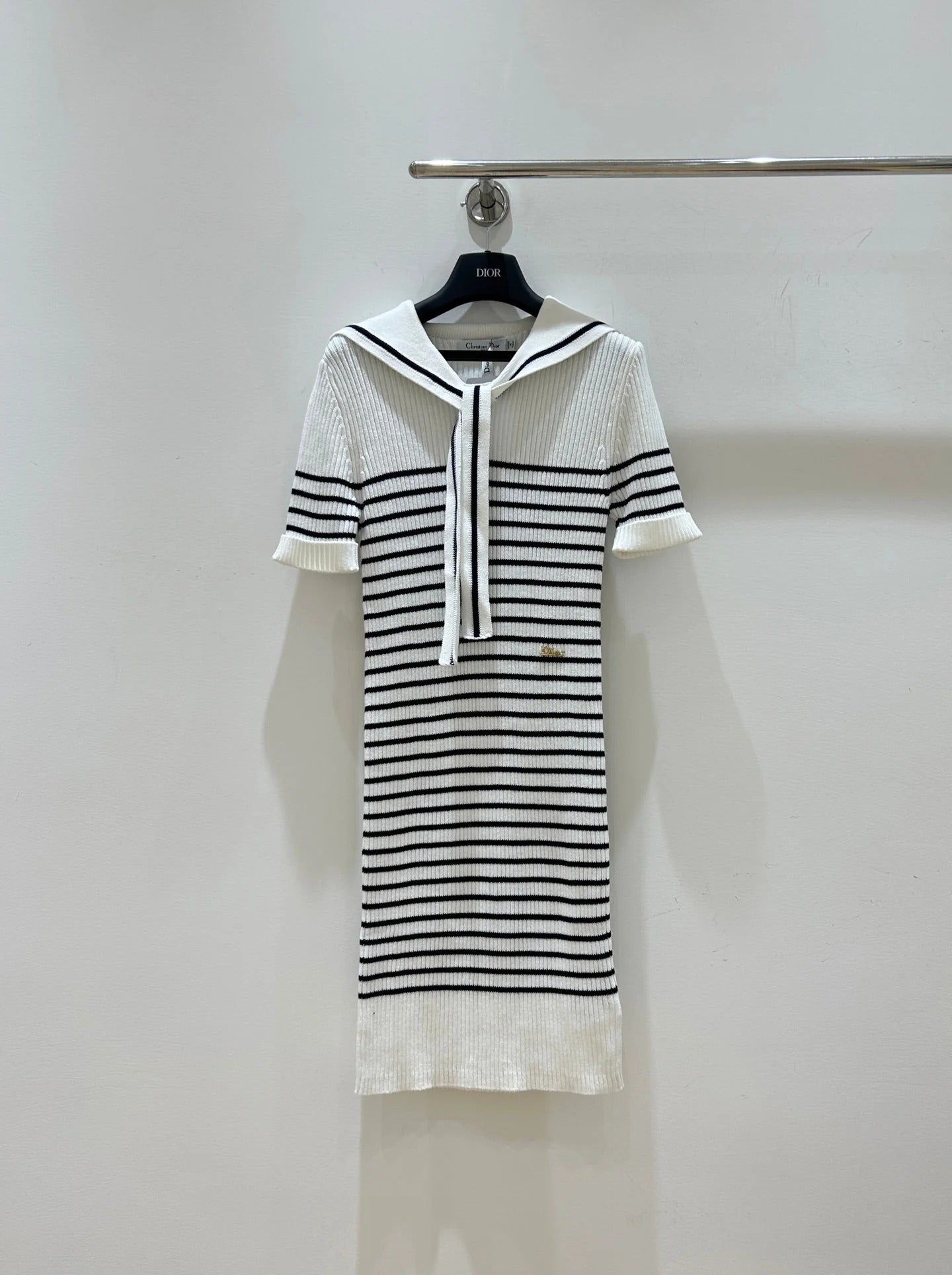 Dior 2026 Stripes Knit Dress Cotton 479365