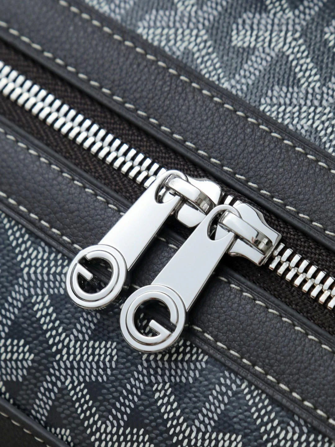 Goyard 2026 Cisalpin Backpack 43cm Grey Black Goyardine Canvas