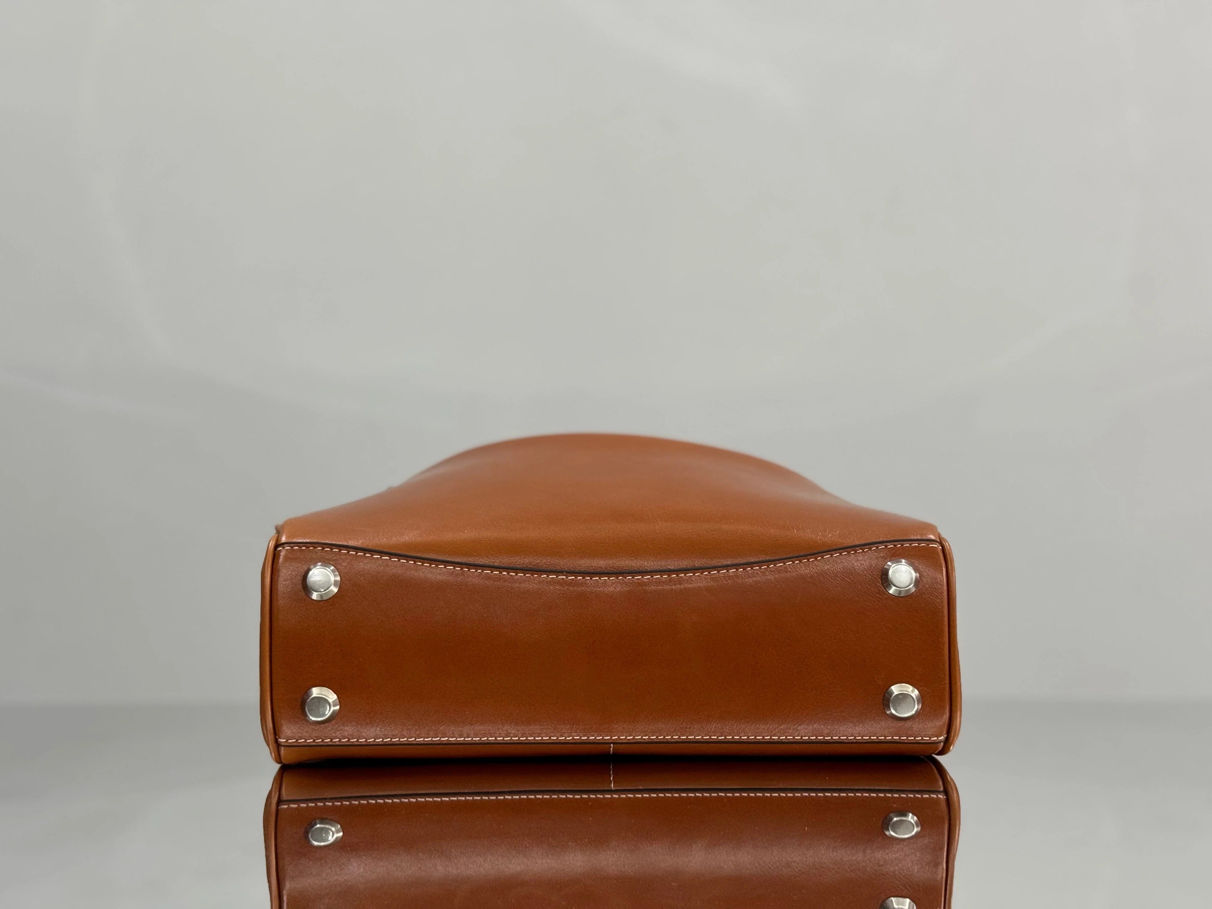 Balenciaga Small Bag 29 Camel Brown Cowhide Silver Hardware