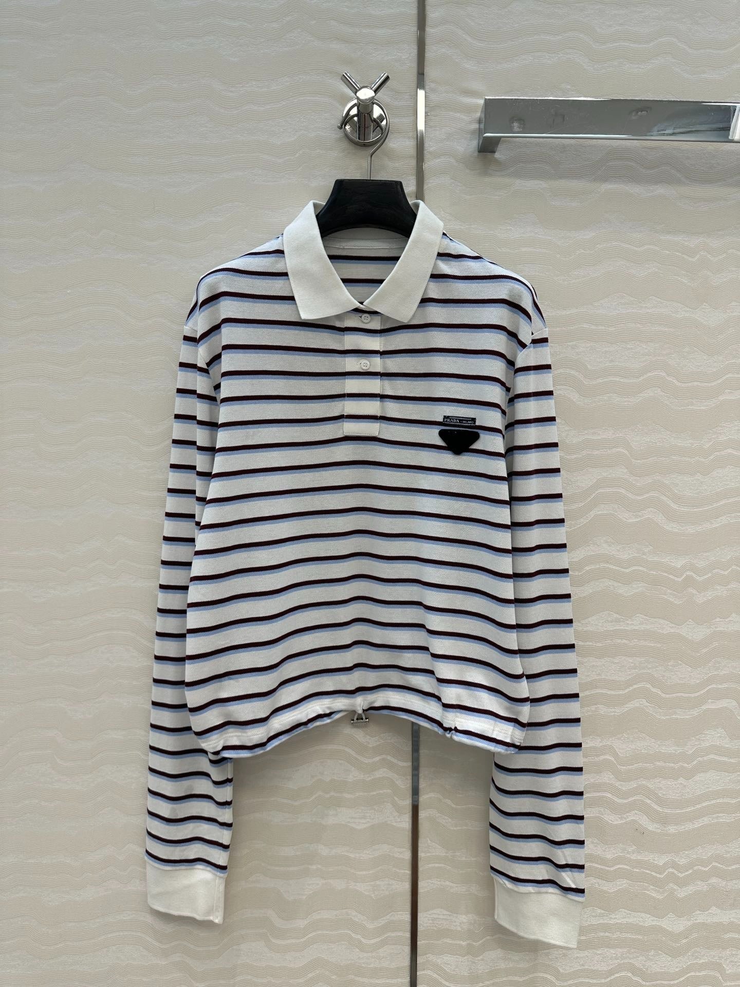 PRADA LONG-SLEEVE POLO SHIRT 270087