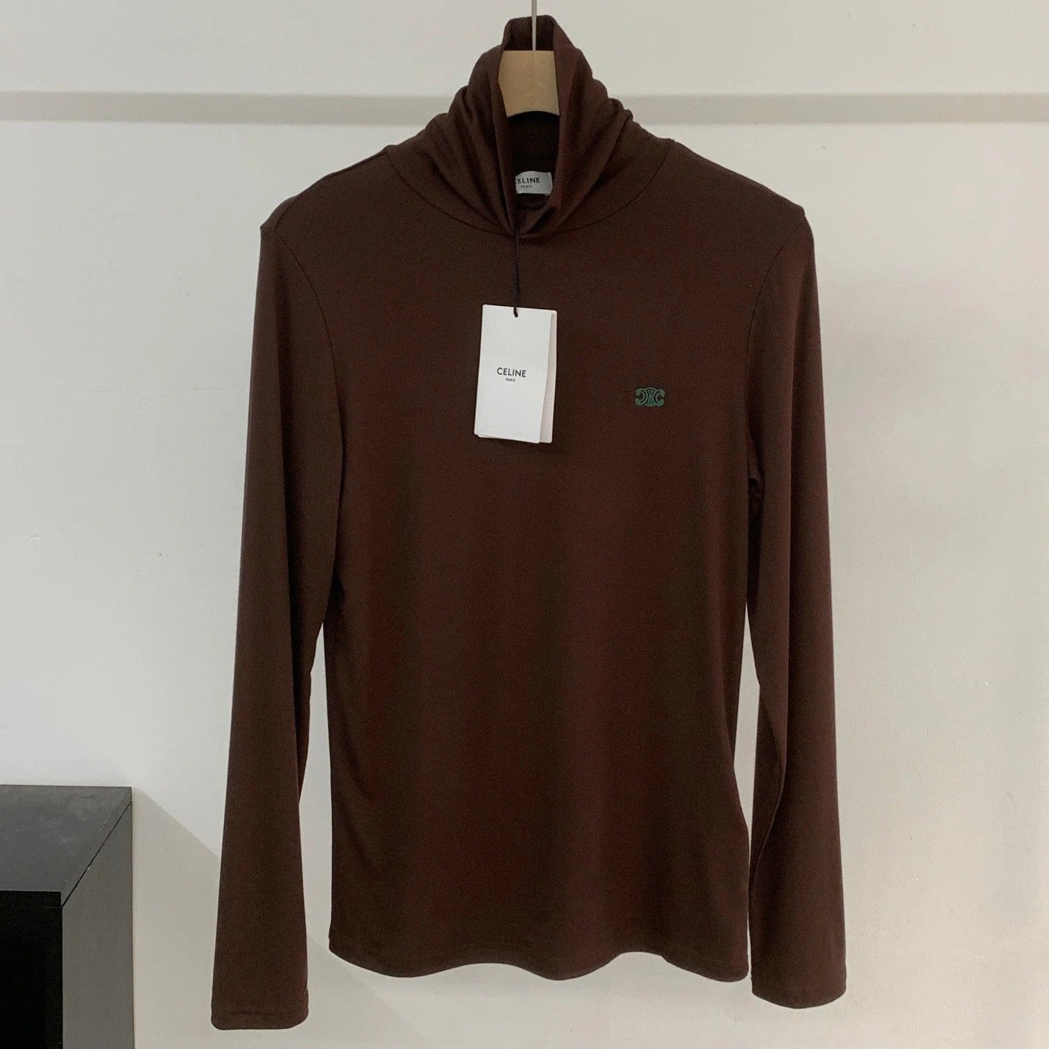 CELINE 25S EMBROIDERED LONG-SLEEVE T-SHIRT 0038