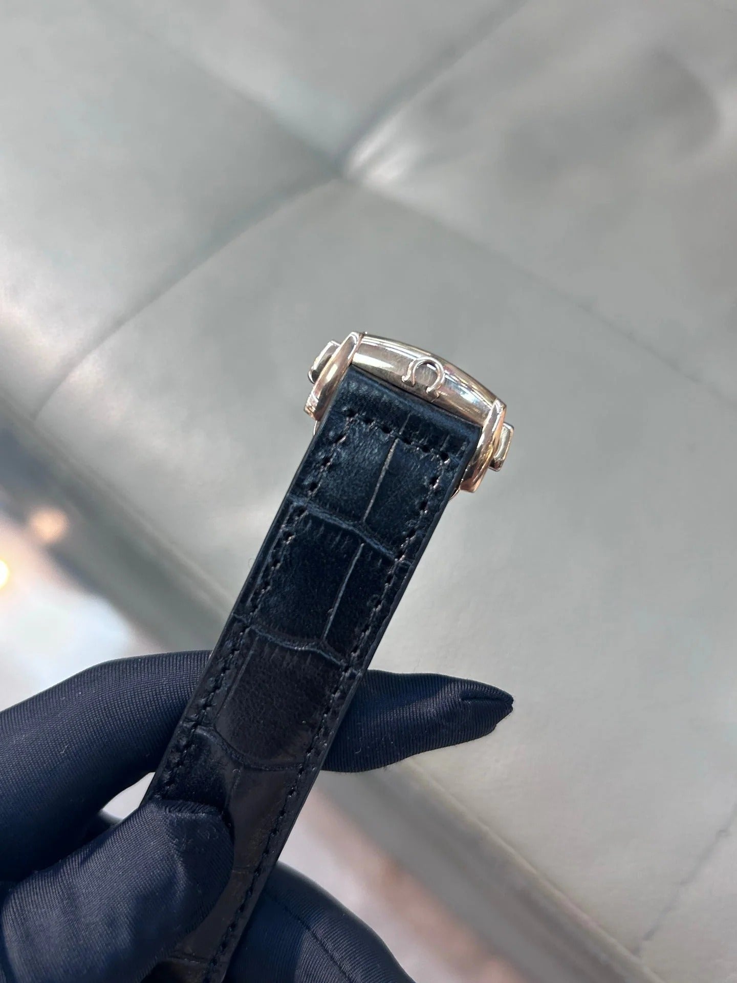 Omega De Ville Prestige 34mm Watch Leather Strap