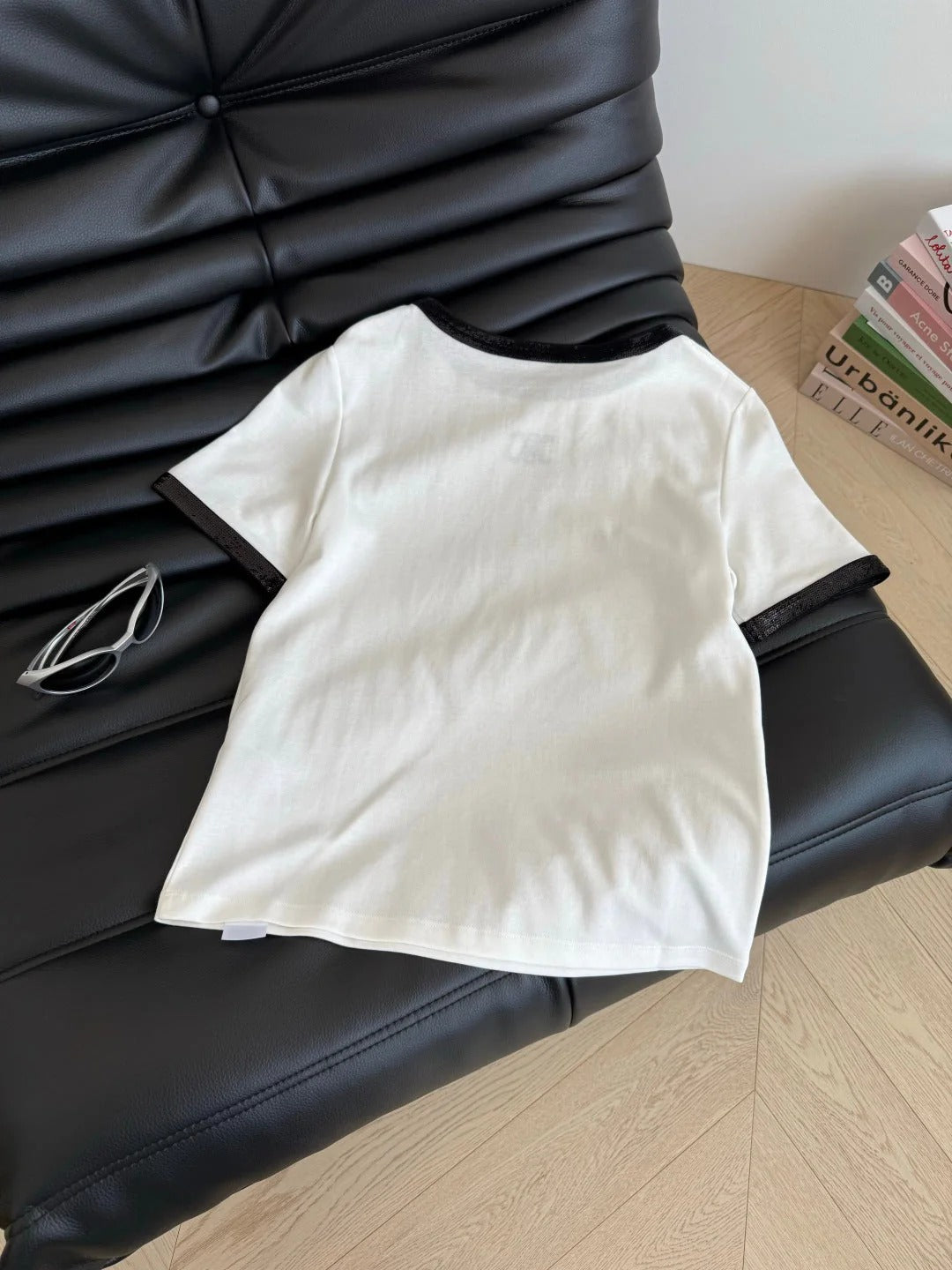 COTTON TEE WITH ARC DE TRIOMPHE LOGO WHITE 265708