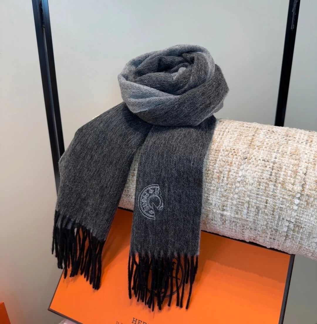 HERMES 25S SCARF 190 IN CASHMERE 854638