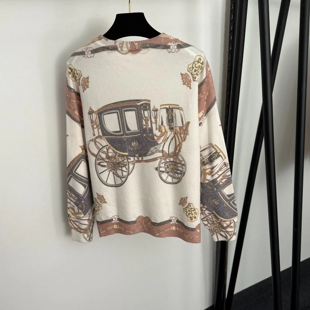 HERMES 25S LONG-SLEEVE KNIT SWEATER 275