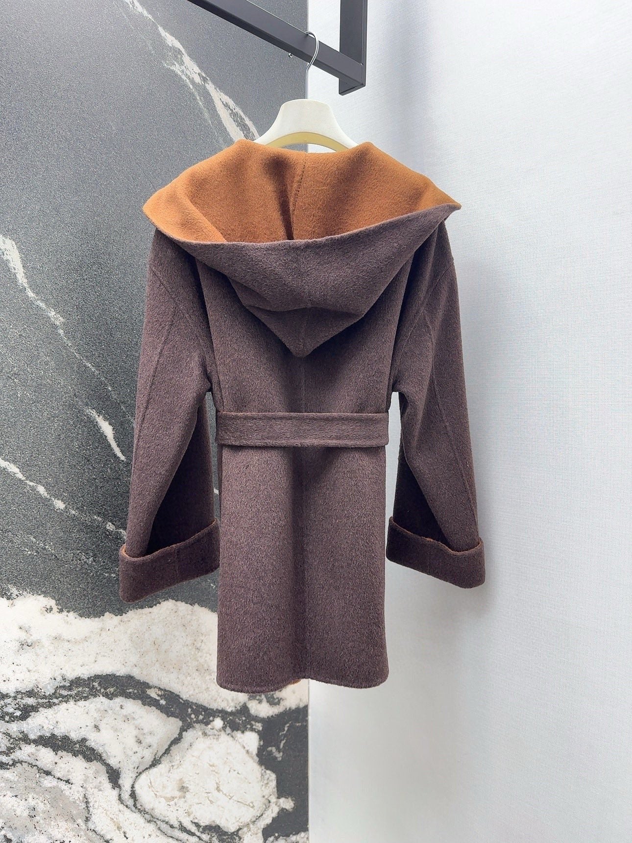 MAX MARA 25S HOODED MID-LENGTH COAT 160