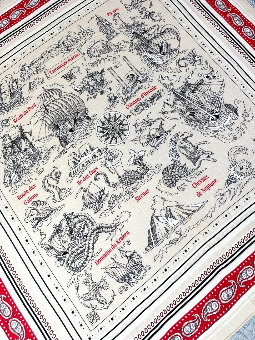 HERMES 25S SCARF 135 IN CASHMERE SILK 729039