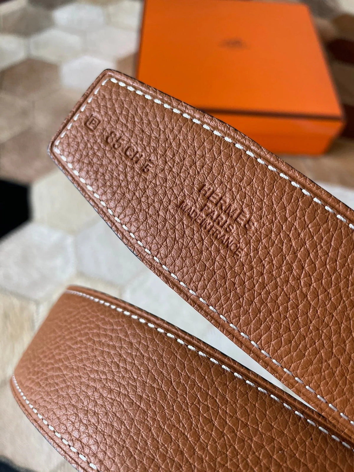 Dior 2026 Oblique Cosmo Reversible Belt 35mm Leather