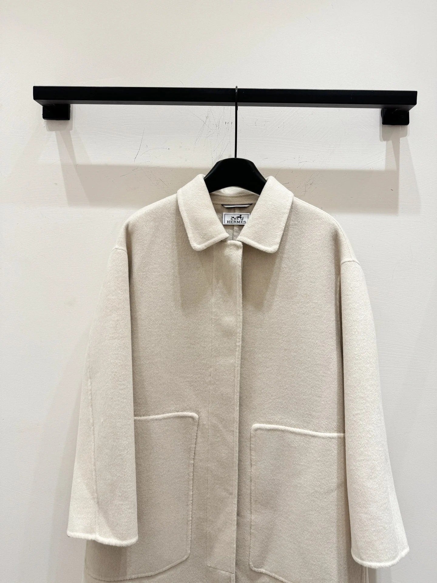 HERMES 25S LONG CASHMERE COAT 154