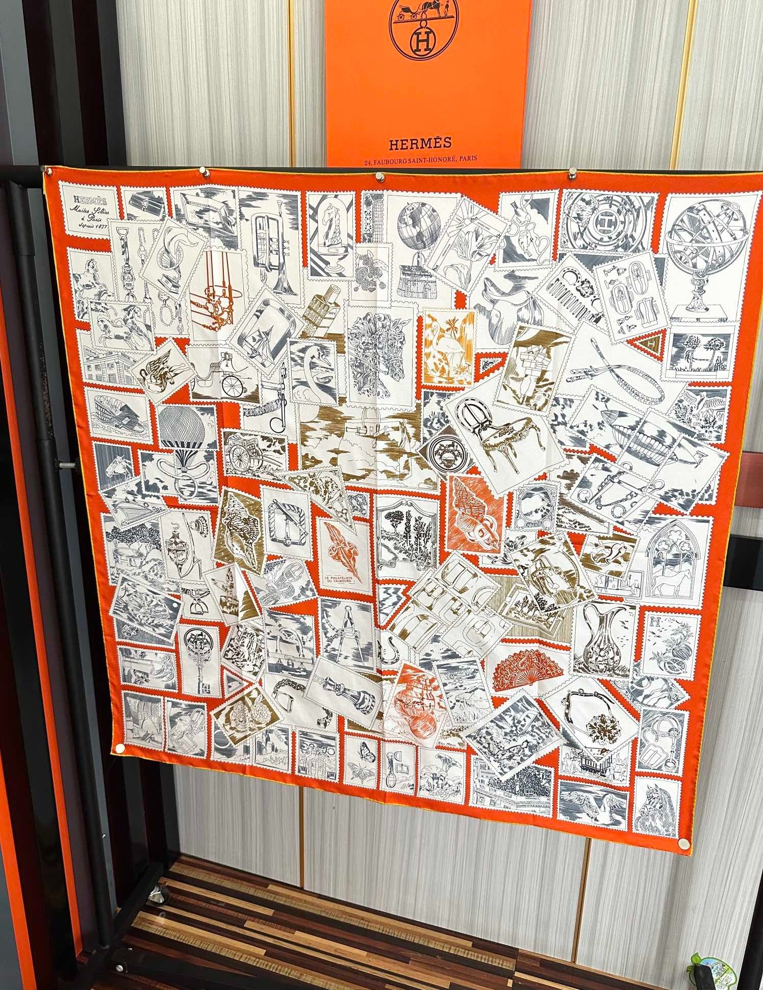 HERMES 25S SCARF 90 IN SILK 732034
