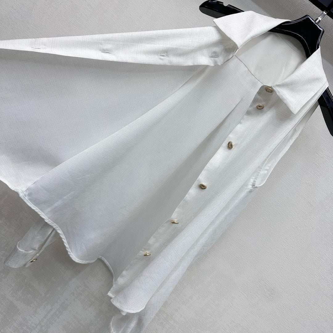 CHANEL 25S COLD-SHOULDER SHIRT 508