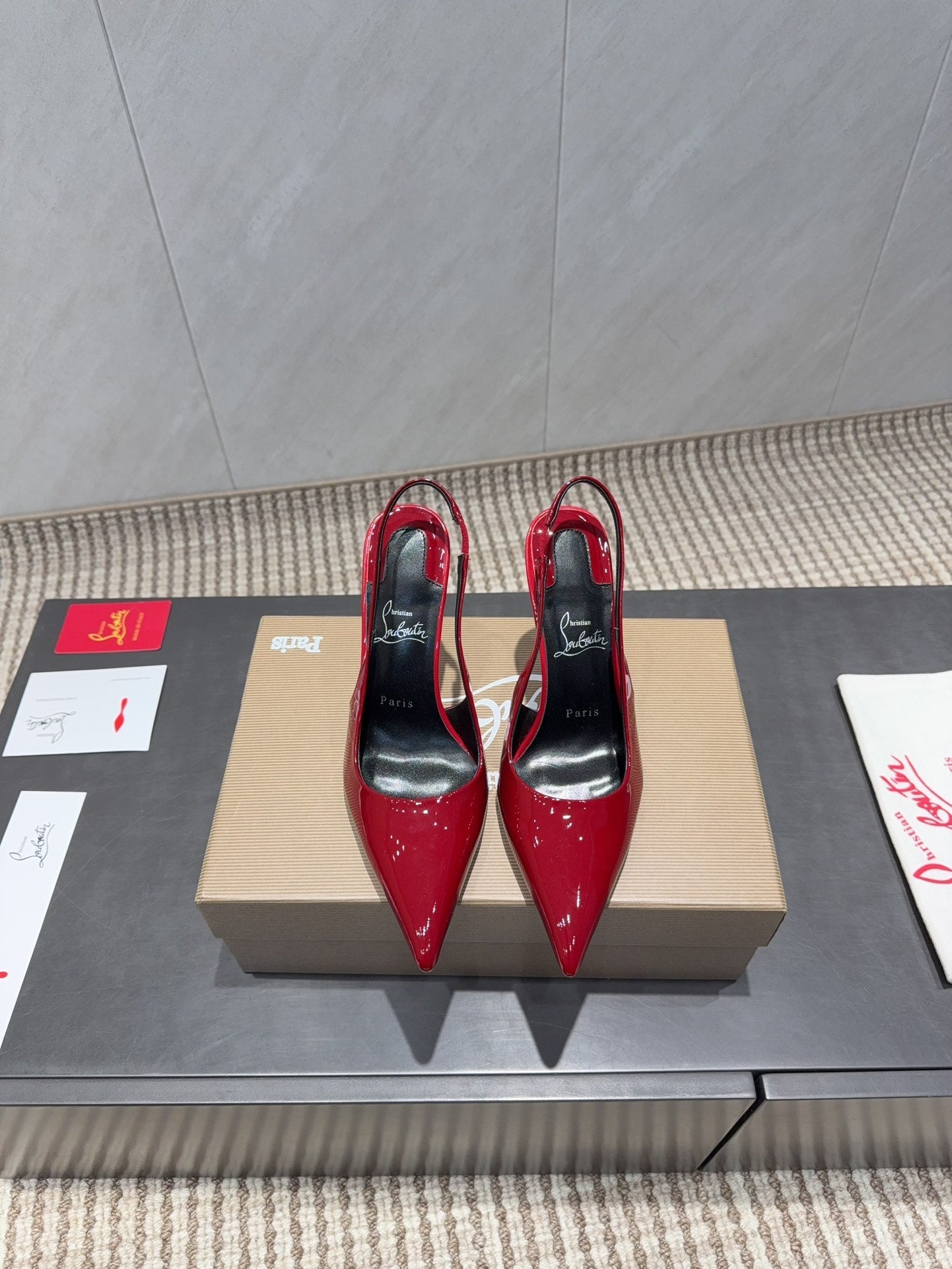 CL 2026 Kate Sling 100 Slingback Red Patent Leather 613984