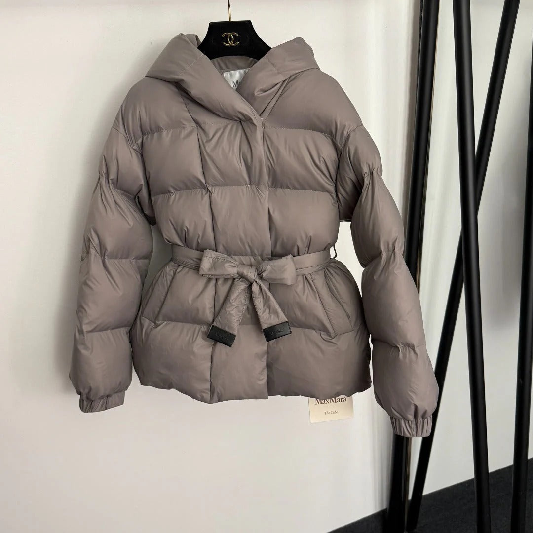 MAX MARA 25S LONG-SLEEVE COTTON HOODED JACKET 221