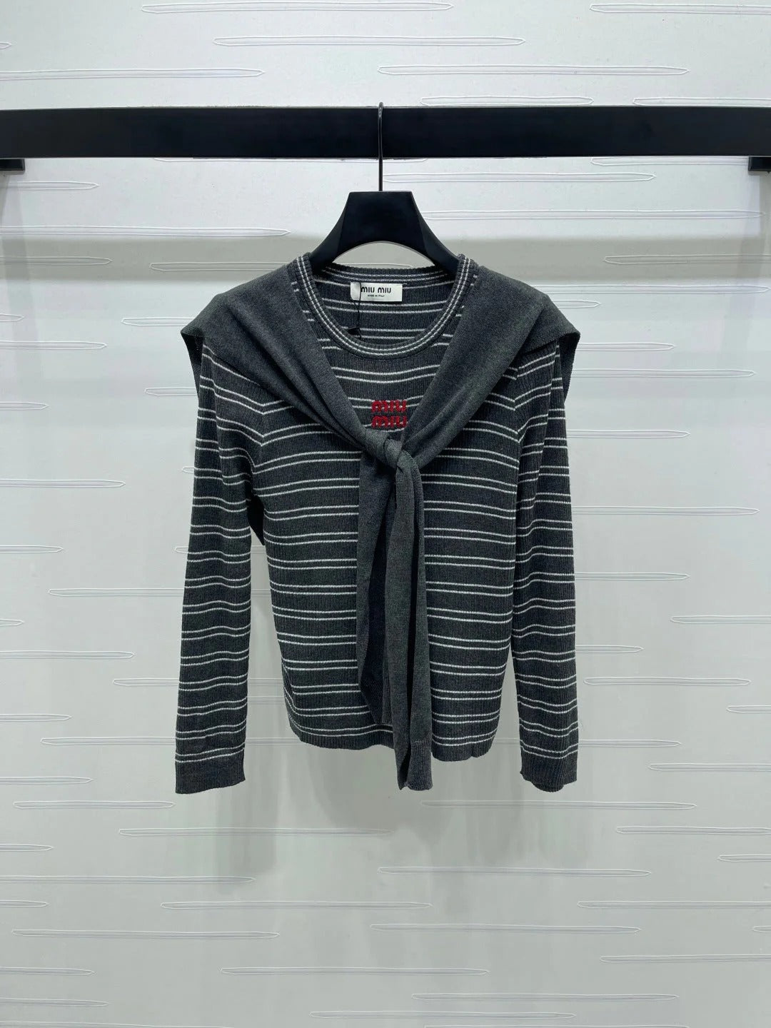MIUMIU COWL NECK KNITTED SWEATER STYLE 480