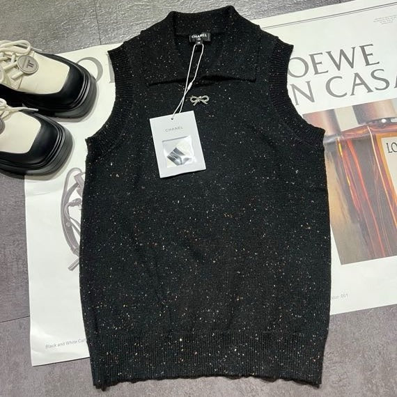 CHANEL 25S SLEEVELESS KNIT VEST
