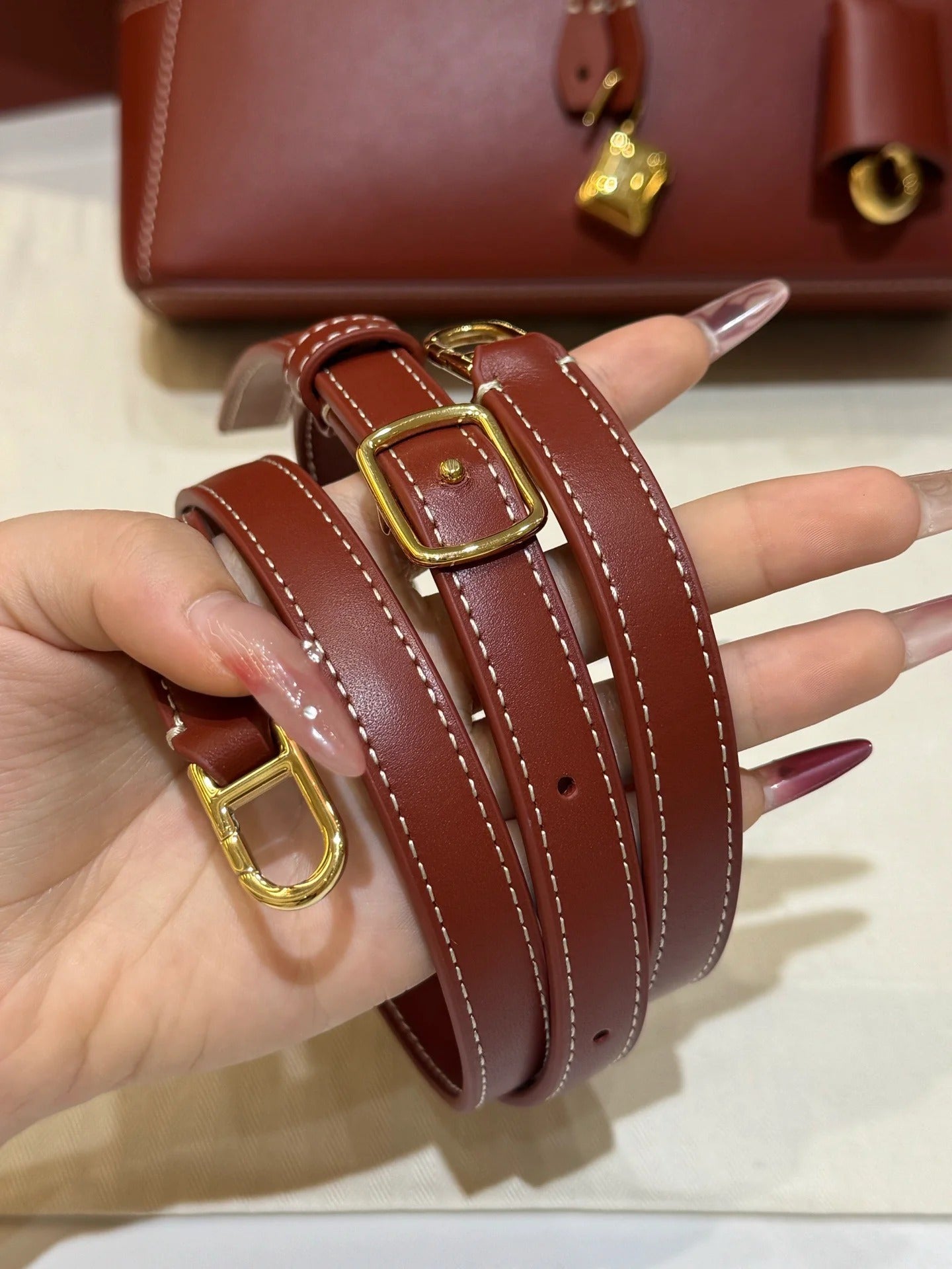 LP Extra Bag 23cm Deep Kummel Calfskin