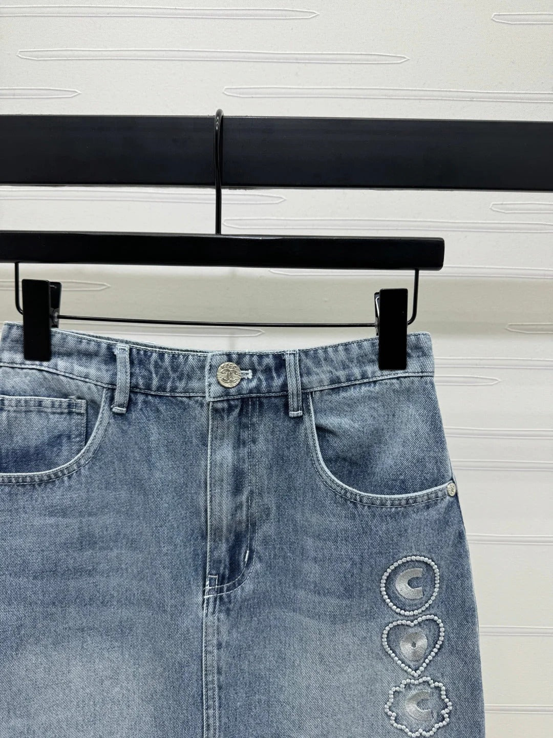 CHANEL DENIM MINI SKIRT