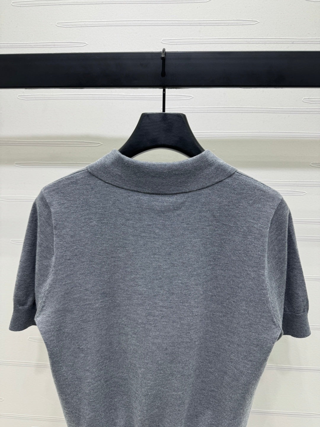 BURBERRY SHORT-SLEEVE KNITTED POLO SHIRT 274846