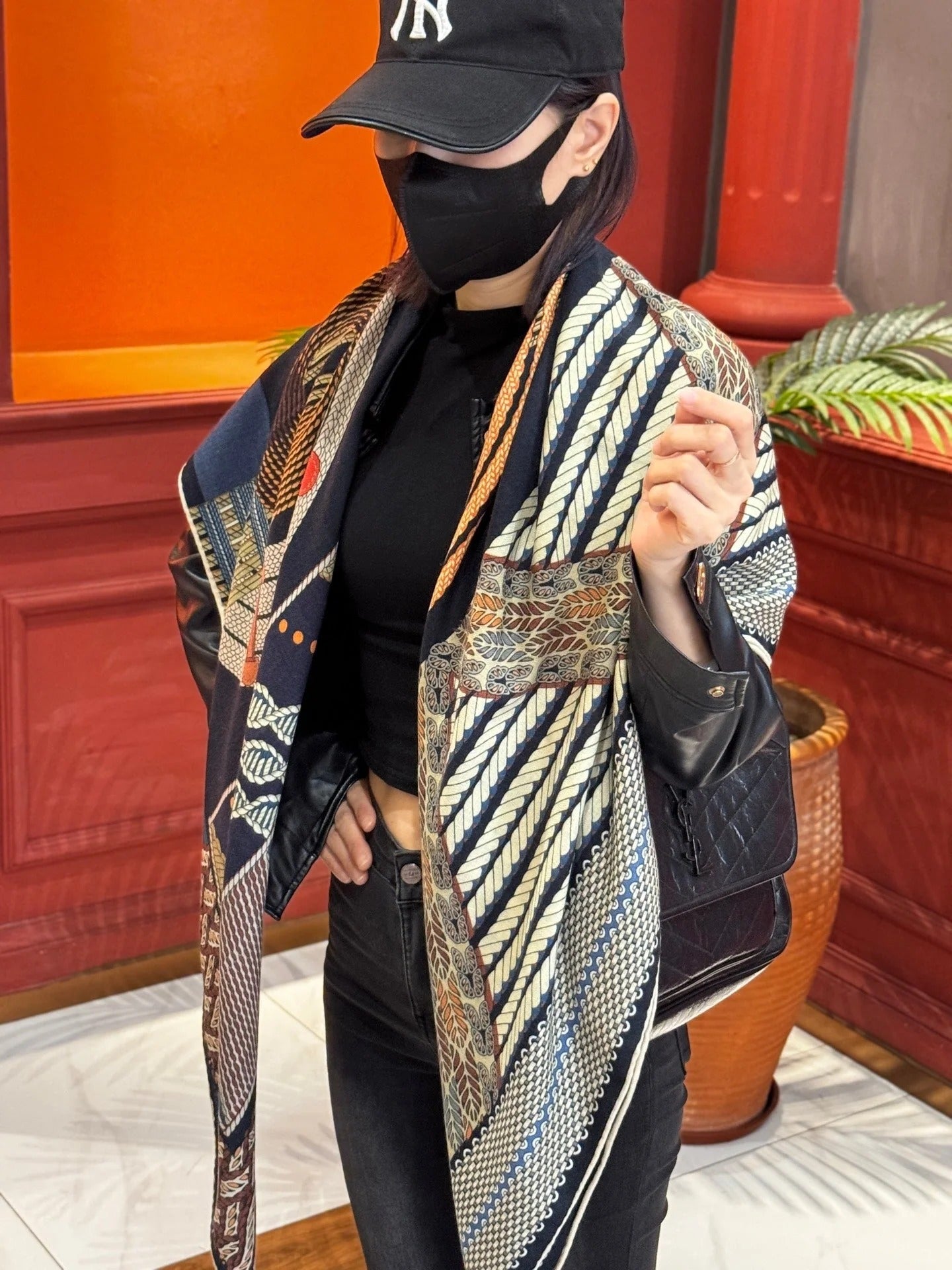 HERMES 25S SCARF 140 IN SILK TWILL 733917
