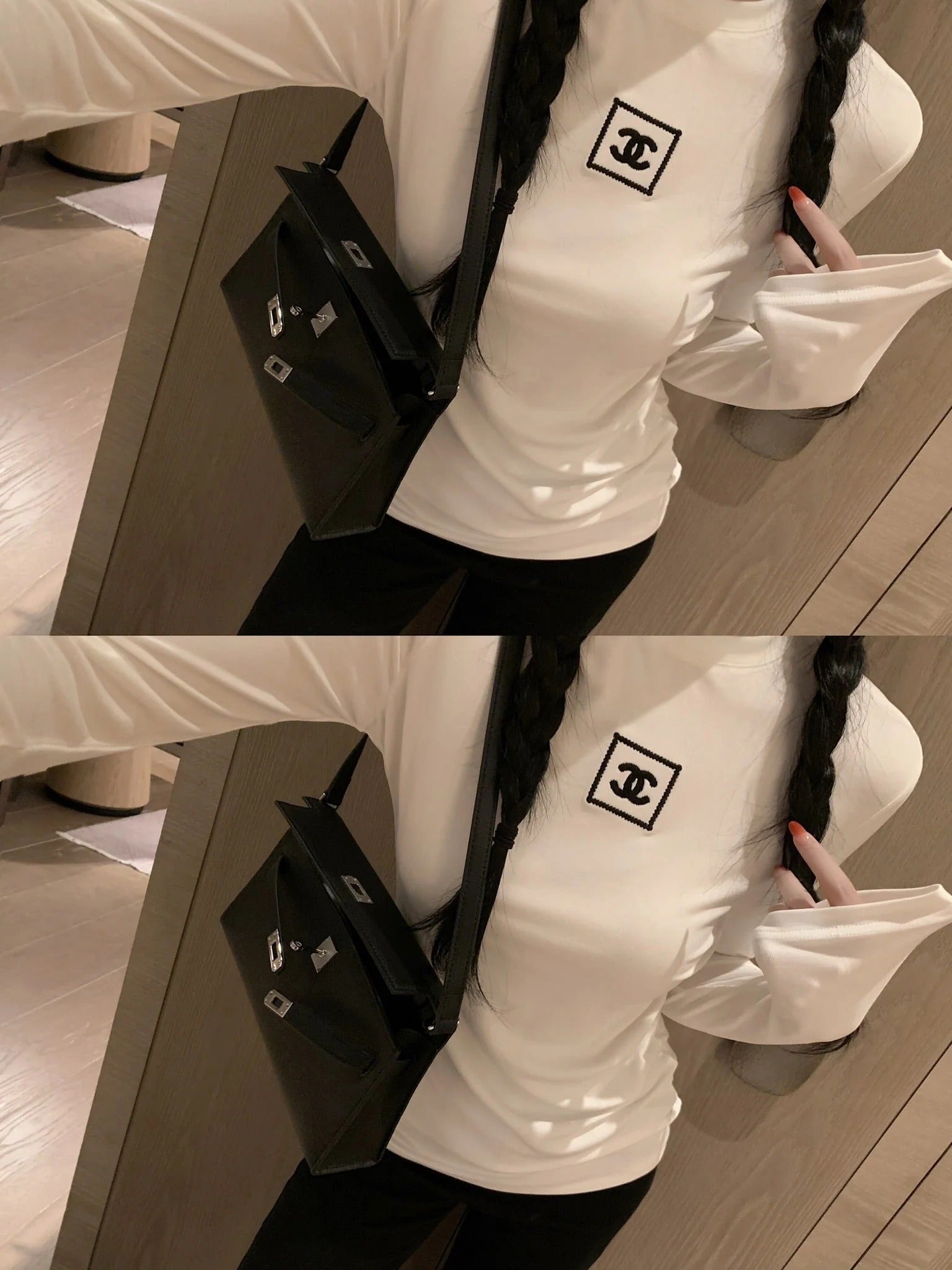 CHANEL 25S LONG SLEEVE T SHIRT STYLE 104
