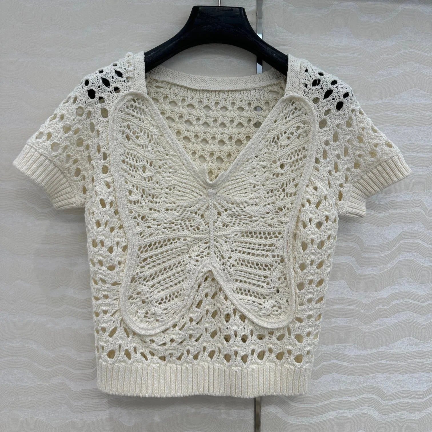 DIOR SHORT-SLEEVE MESH TOP 270069