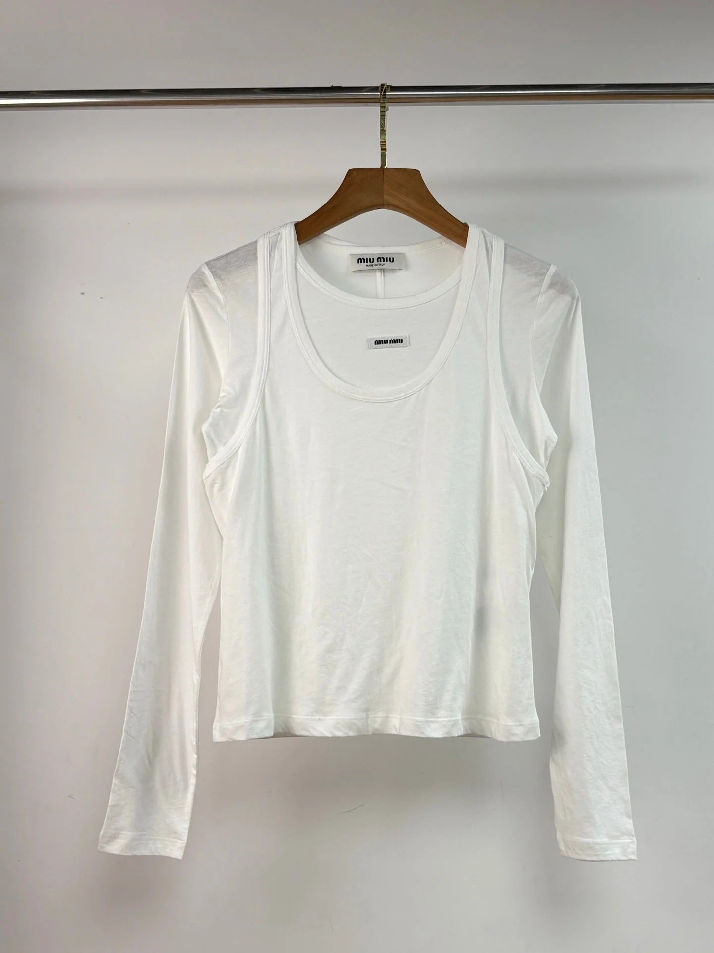 MIUMIU TWO-PIECE T-SHIRT SET STYLE 170