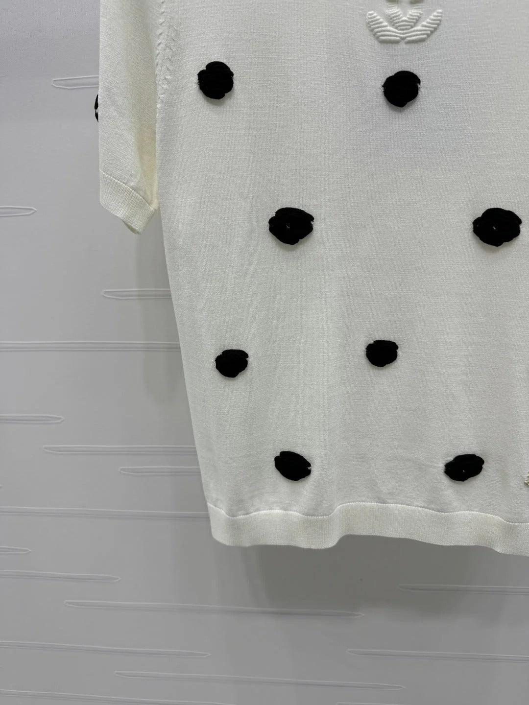 CHANEL SHORT-SLEEVE KNIT TOP 269465