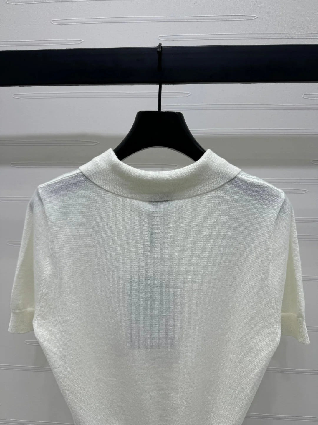 BURBERRY SHORT-SLEEVE KNITTED POLO SHIRT 274844