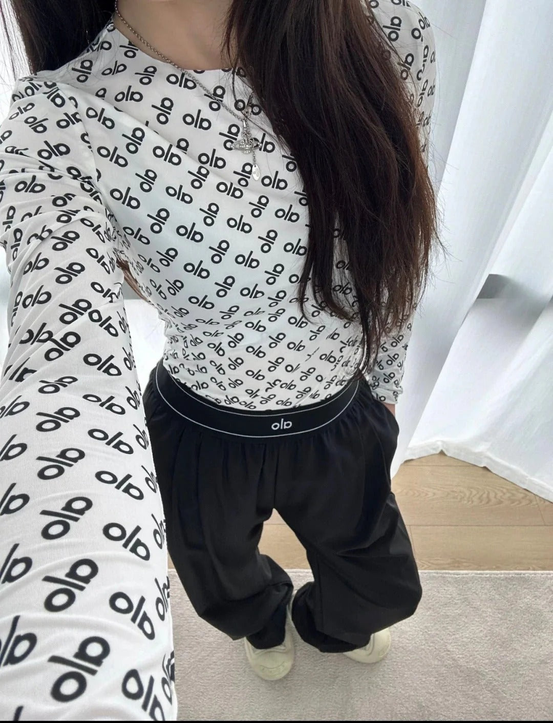 ALO LONG SLEEVE T-SHIRT STYLE 76
