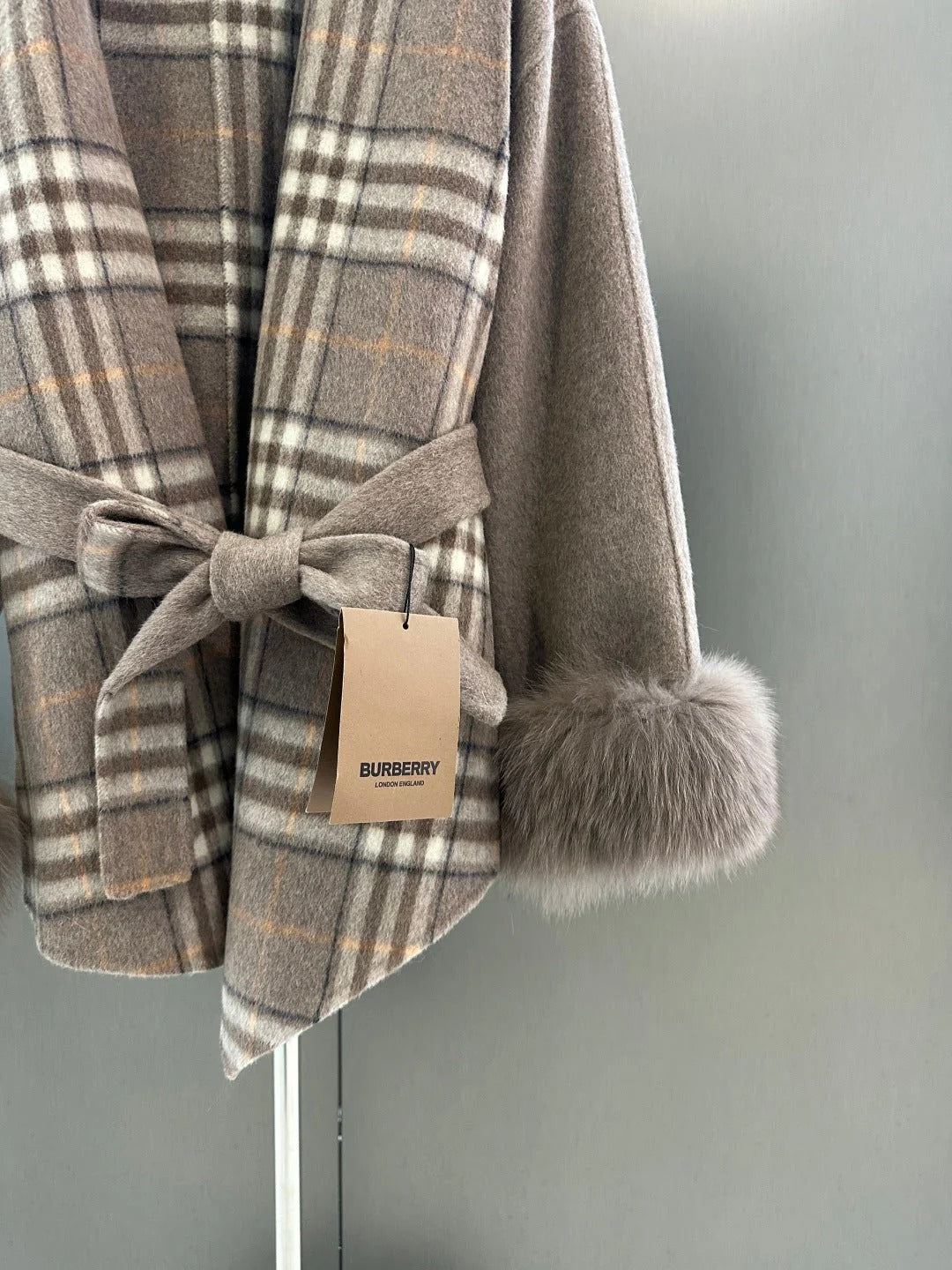 BURBERRY 25S PLAID WOOL COAT 133