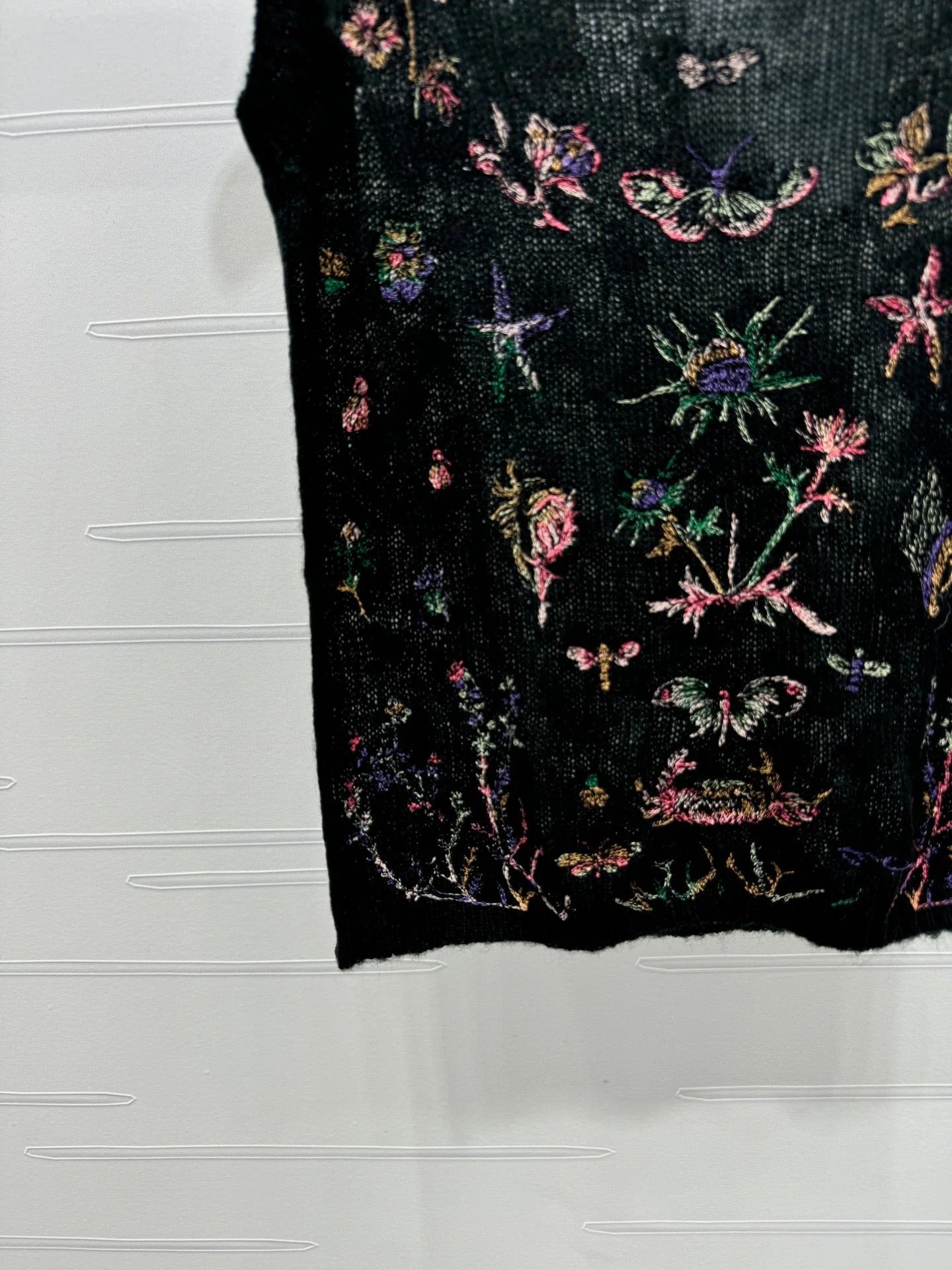 DIOR FLORAL EMBROIDERED KNITTED TANK TOP 276692