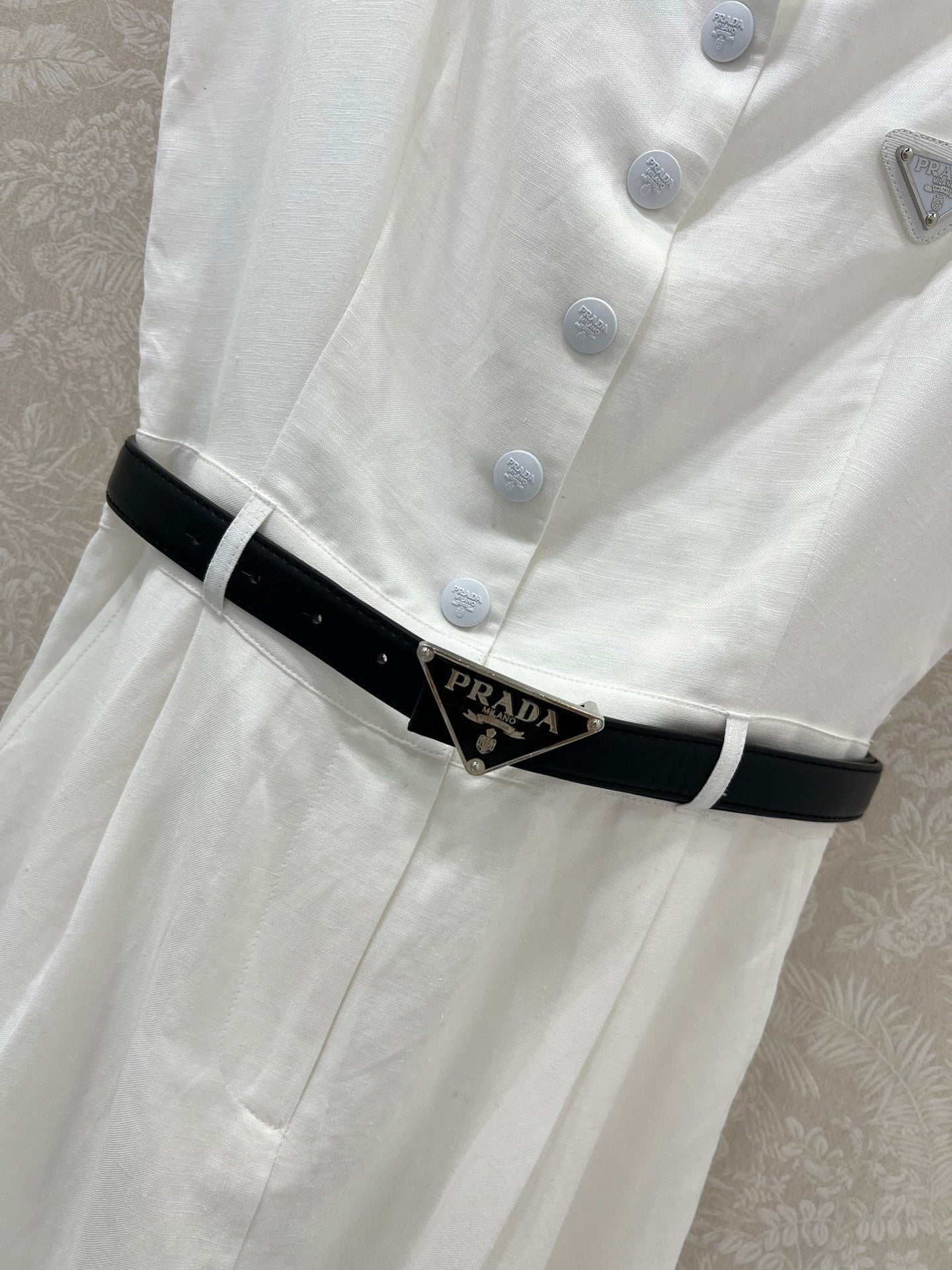 PRADA LONG DRESS WITH ELASTIC WAISTBAND 275252