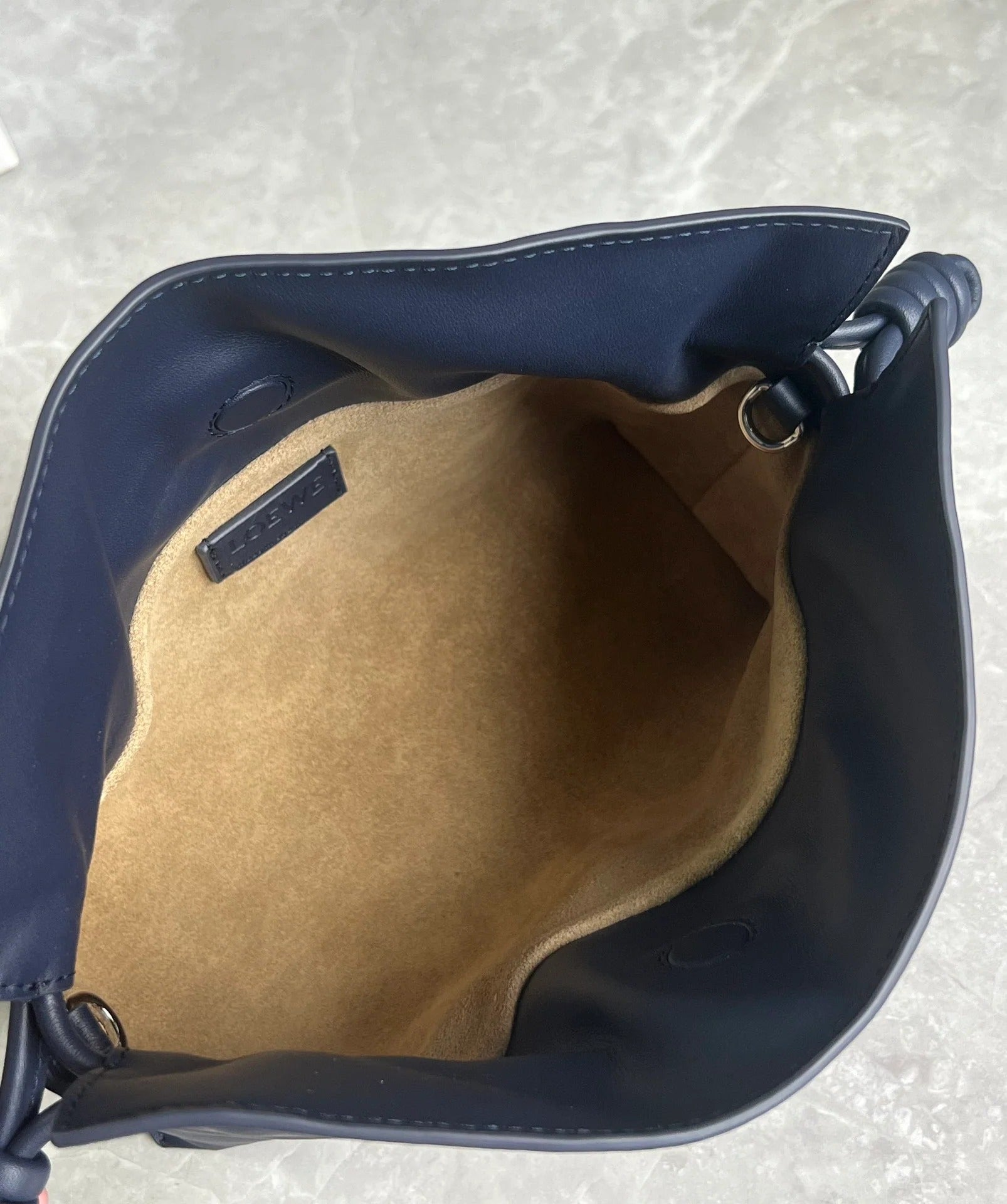 Loewe 2026 Flamenco Purse 23cm Blue Nappa Lambskin