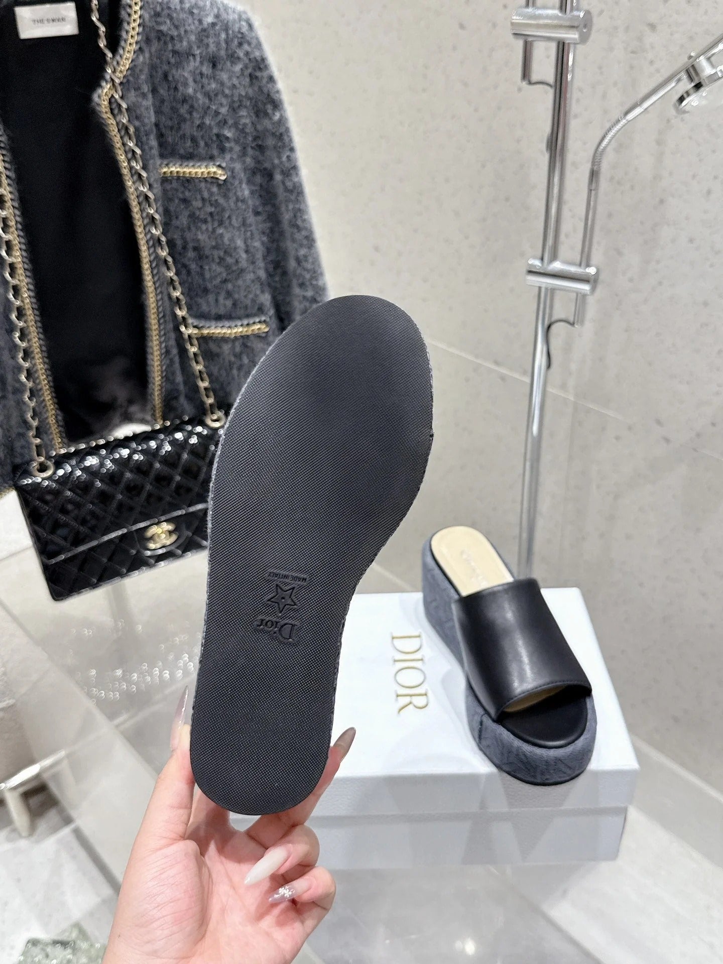CD 26s Platform Sandal 65 Black Leather 636357