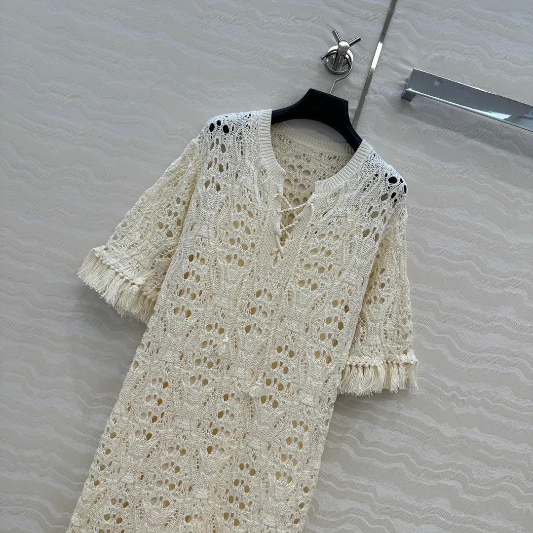 DIOR ELEGANT FRINGE DRESS 270063