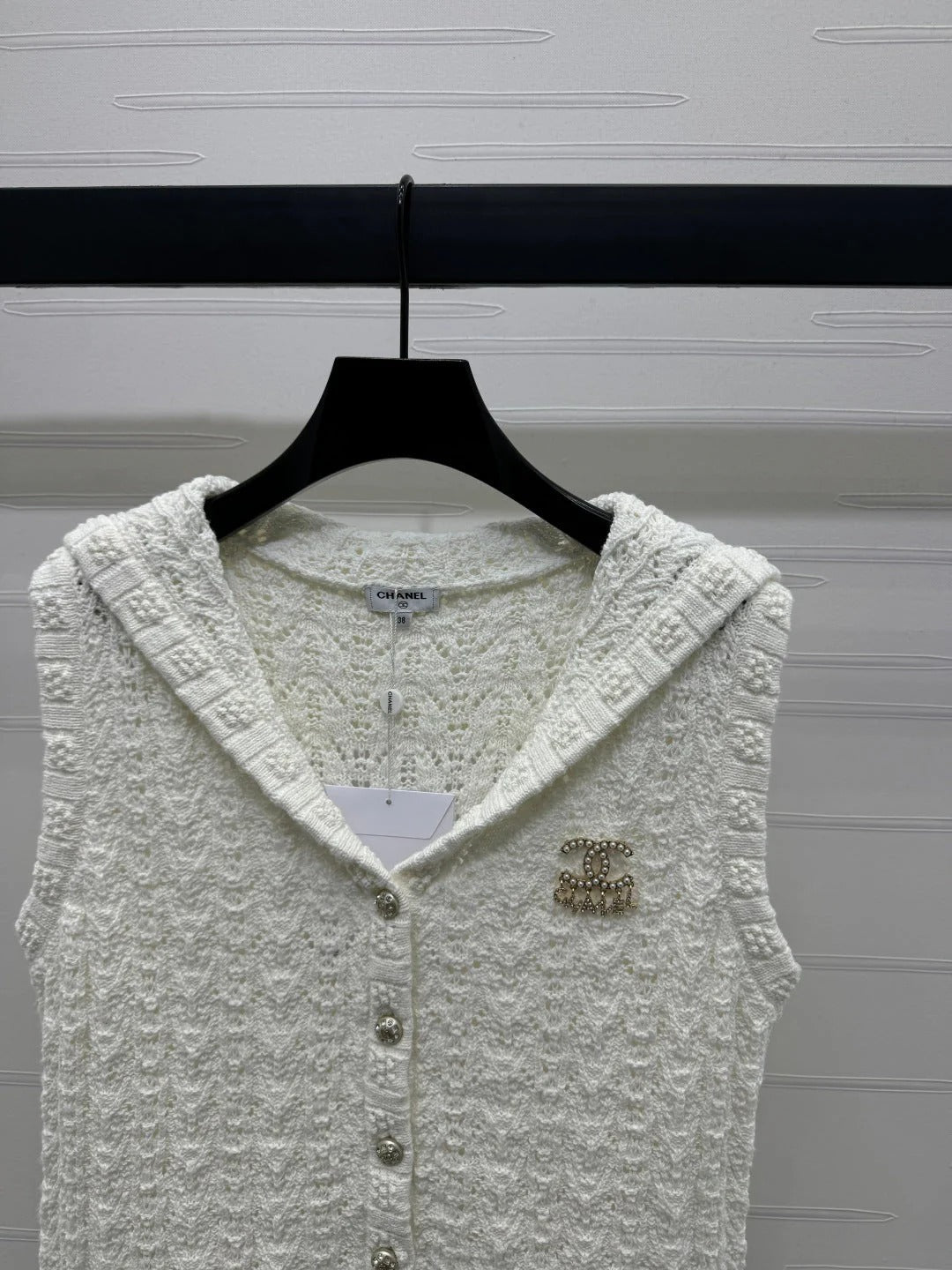CHANEL 25S CROCHET SLEEVELESS VEST 264178