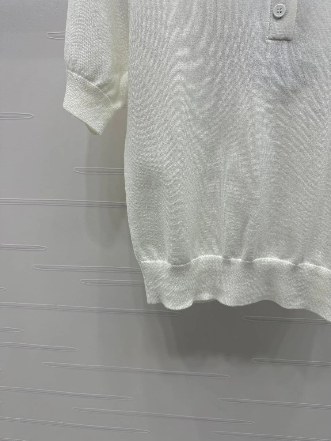 BURBERRY SHORT-SLEEVE KNITTED POLO SHIRT 274844
