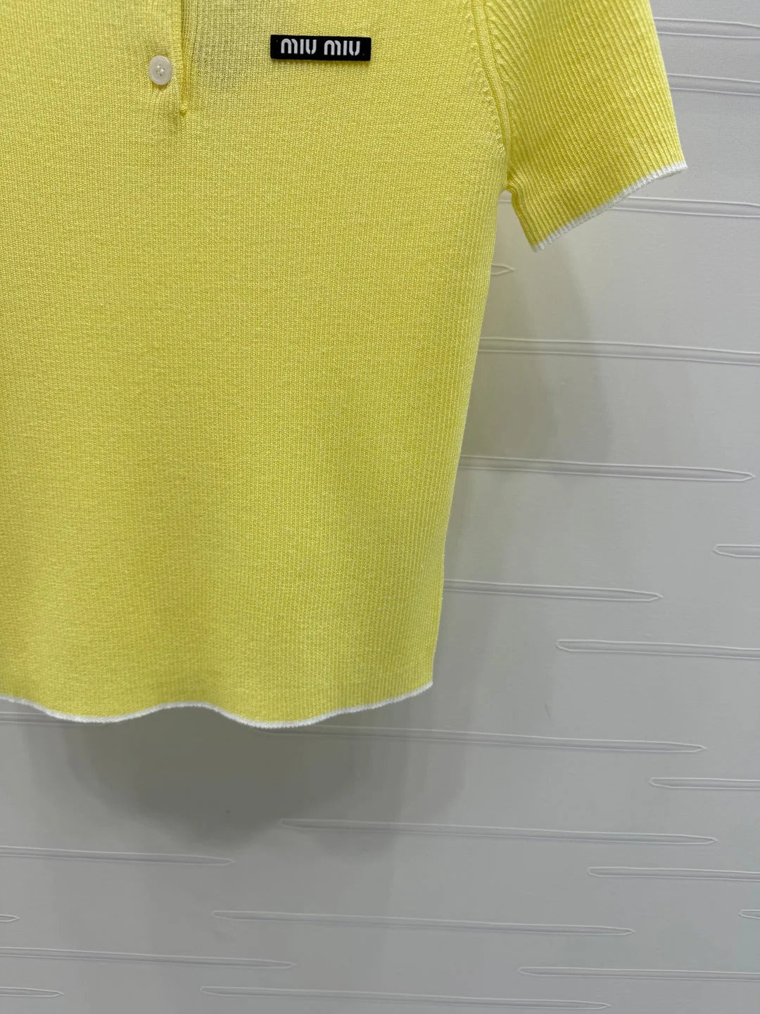 MIUMIU SHORT-SLEEVE KNIT POLO 269422