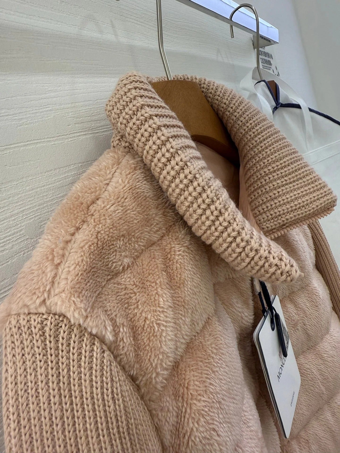 MONCLER 25S WOOL CARDIGAN IN PINK 067