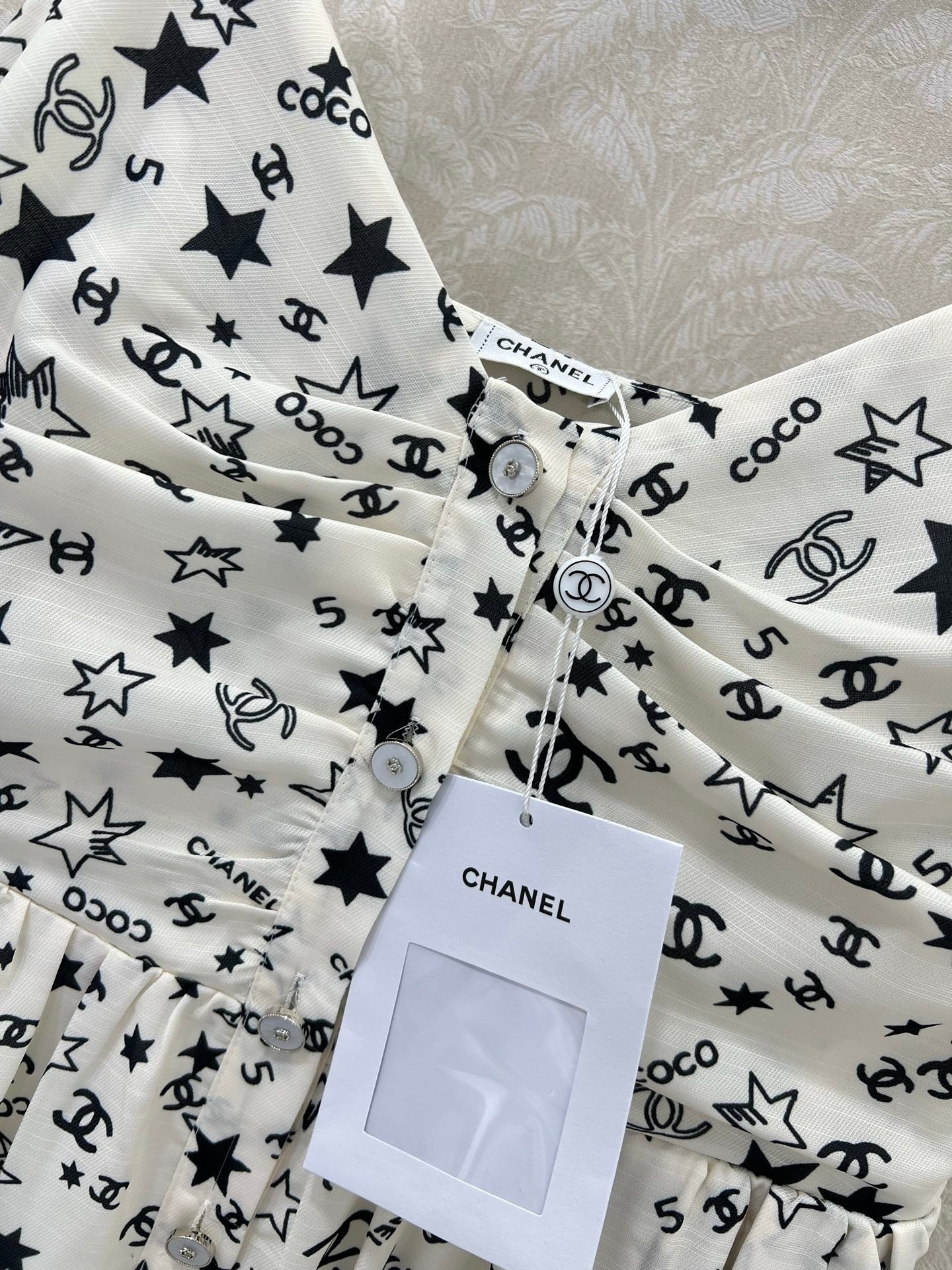 CHANEL WHITE SPAGHETTI STRAP DRESS 269211