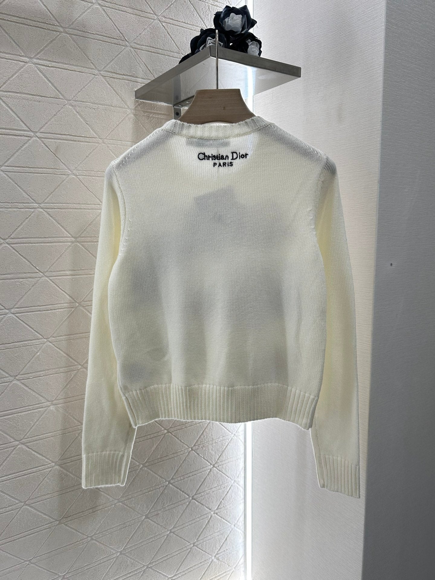 DIOR EMBROIDERED LANDSCAPE KNIT SWEATER 272312