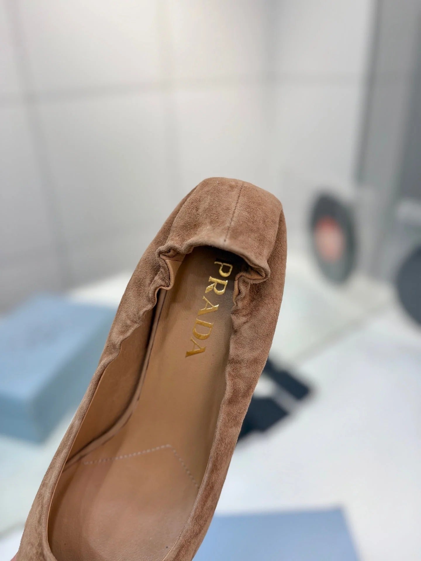 PRA 26S Pointed Toe High Heels 55 Brown Suede 627127