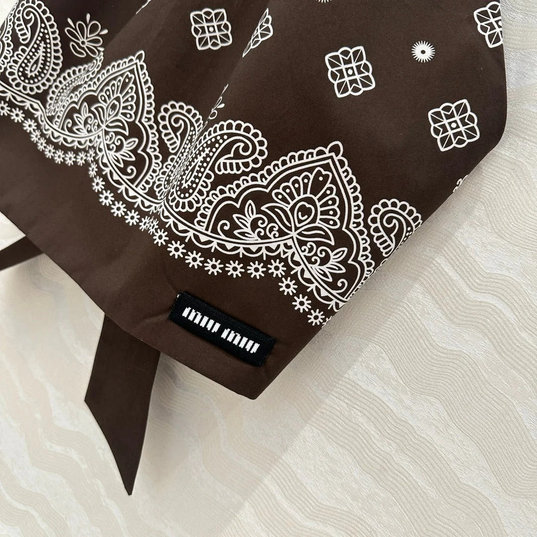 MIUMIU EARTH BROWN STRAPPY BACK TOP