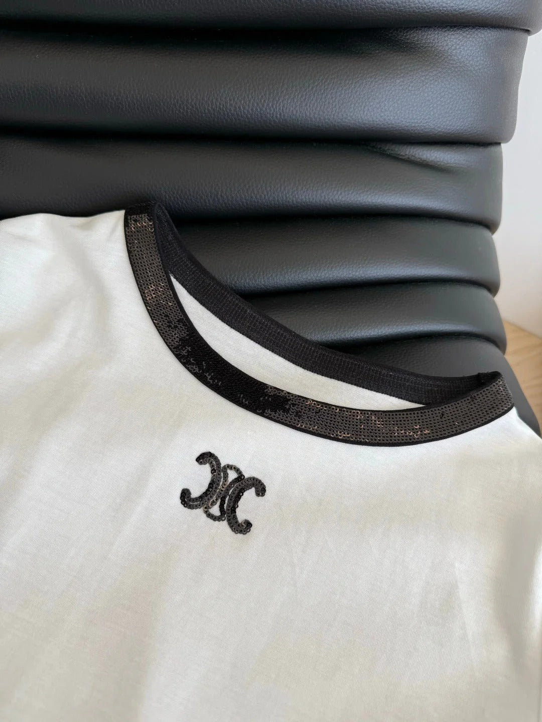 COTTON TEE WITH ARC DE TRIOMPHE LOGO WHITE 265708