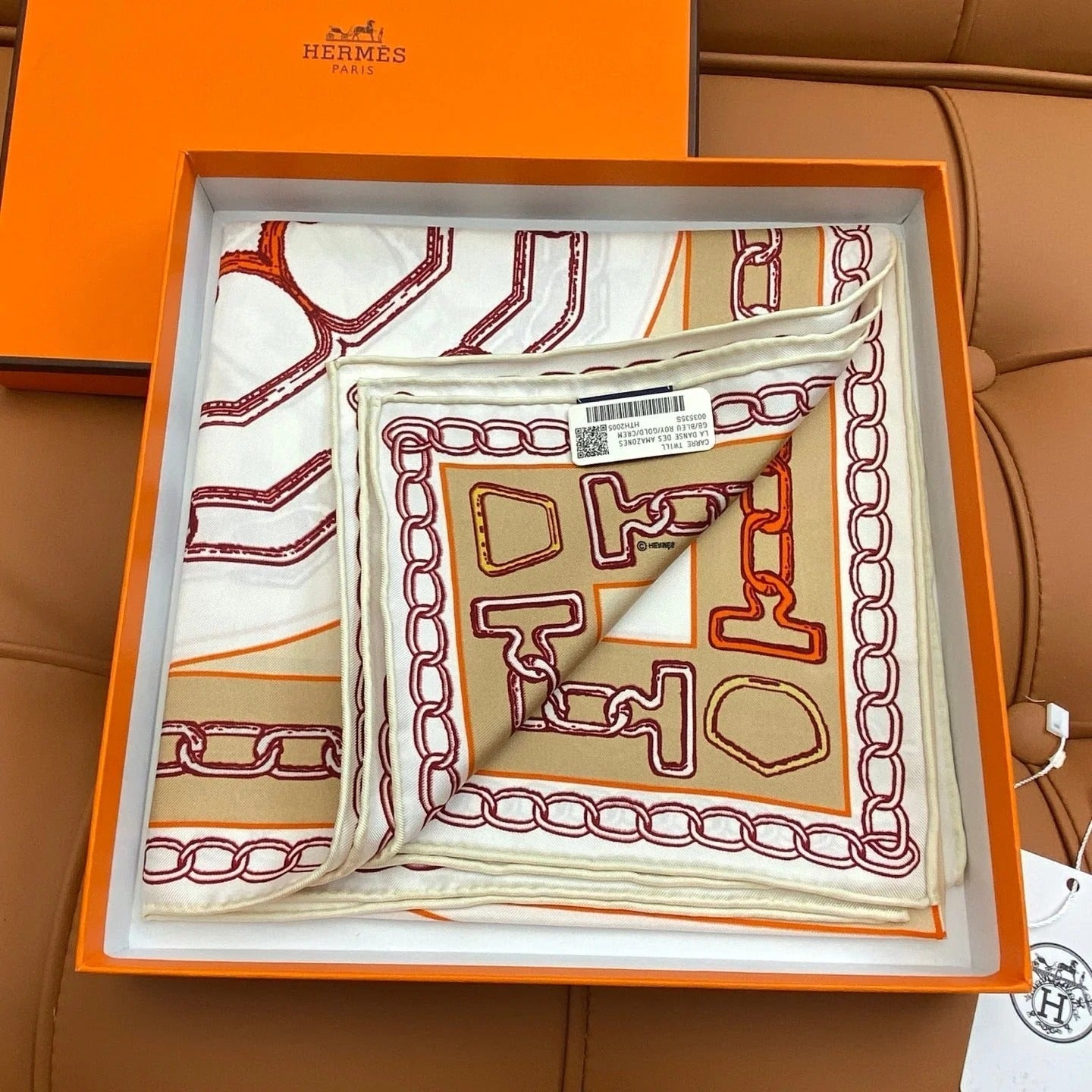 HERMES 25S SCARF 90 IN SILK 703666