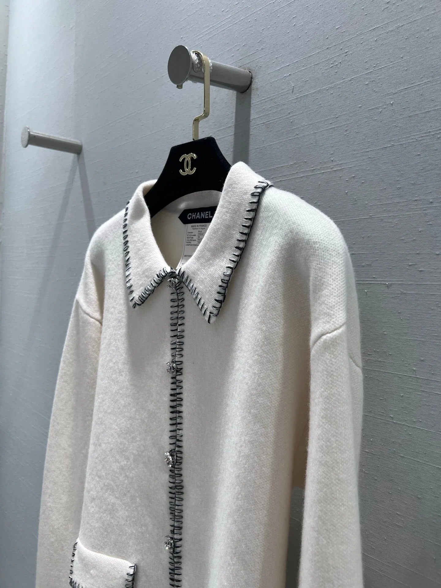 CHANEL 25S STAND-COLLAR KNITTED CARDIGAN 294